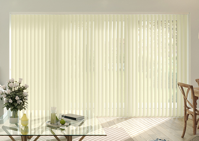 Trinity (Blackout), Alabaster - Vertical Blind - Image 3